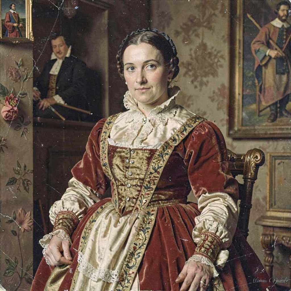 AI-generated illustration of Antje van Uylenburgh