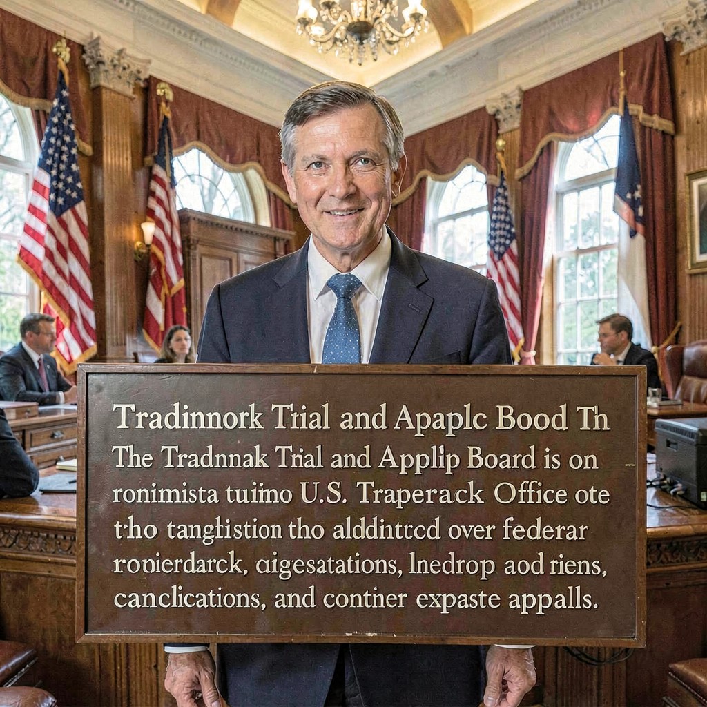 AI-generated illustration of Trademark Trial and Appeal Board
