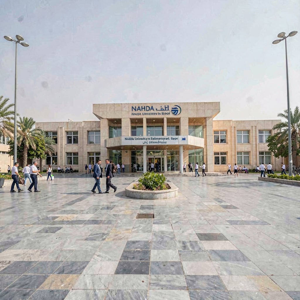 AI-generated illustration of Nahda University in Beni Suef