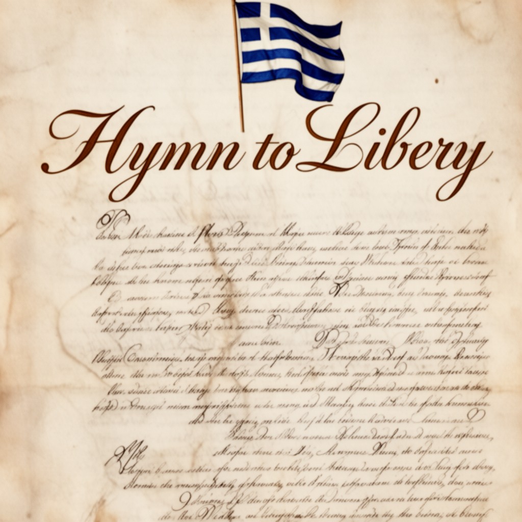AI-generated illustration of Hymn to Liberty