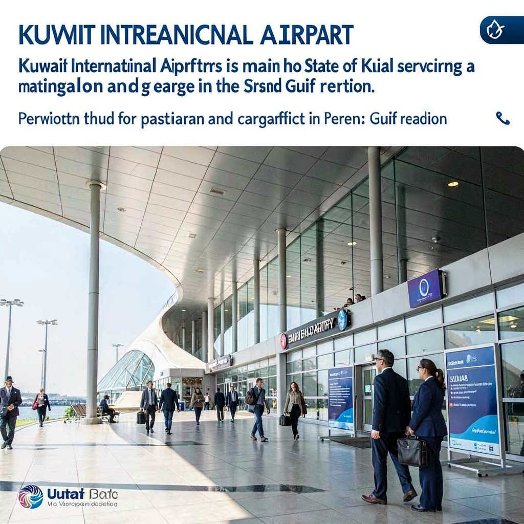 AI-generated illustration of Kuwait International Airport