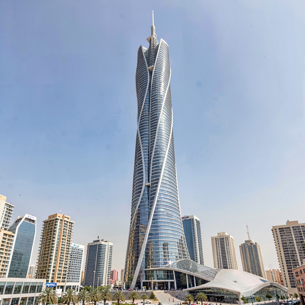 AI-generated illustration of Al Hamra Tower