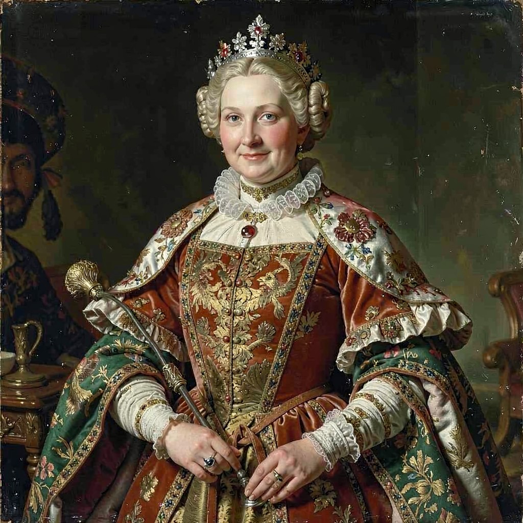 AI-generated illustration of Maud, Countess of Huntingdon