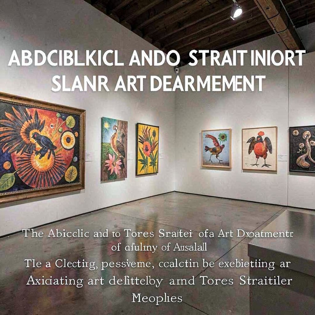 AI-generated illustration of Aboriginal and Torres Strait Islander Art Department