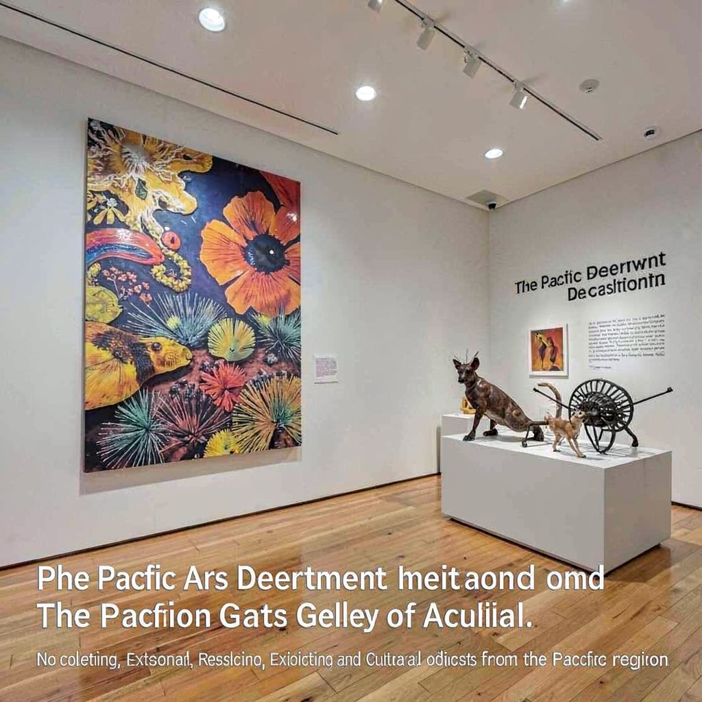 AI-generated illustration of Pacific Arts Department