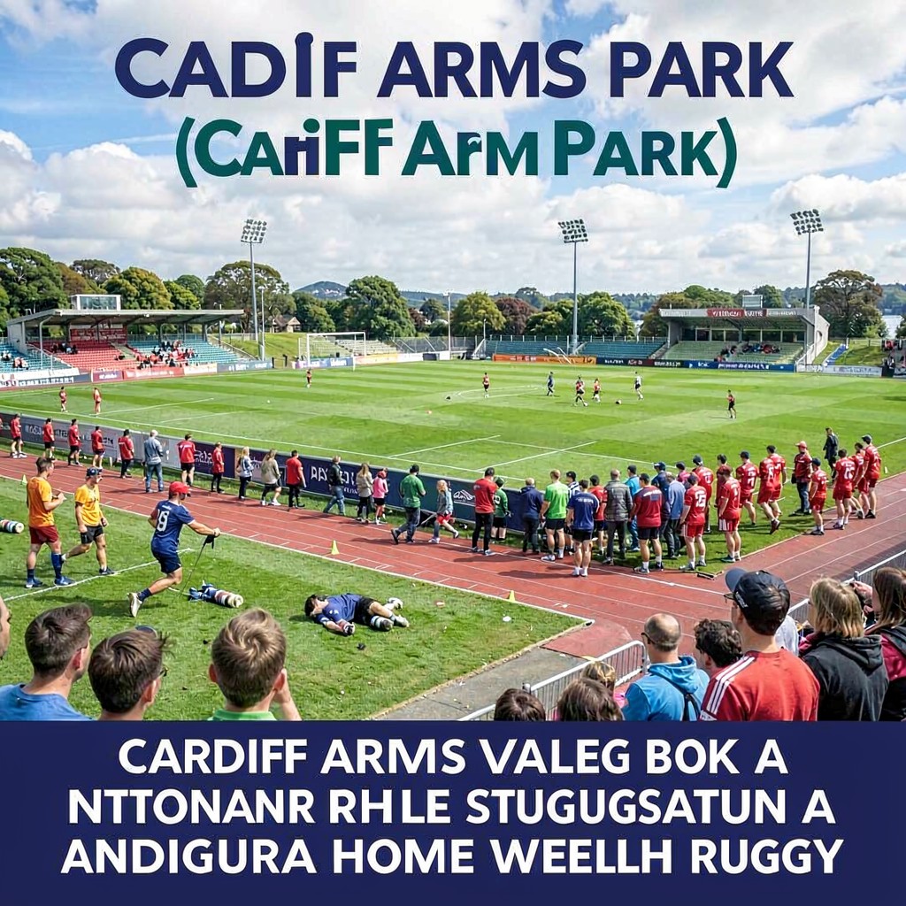 AI-generated illustration of Cardiff Arms Park