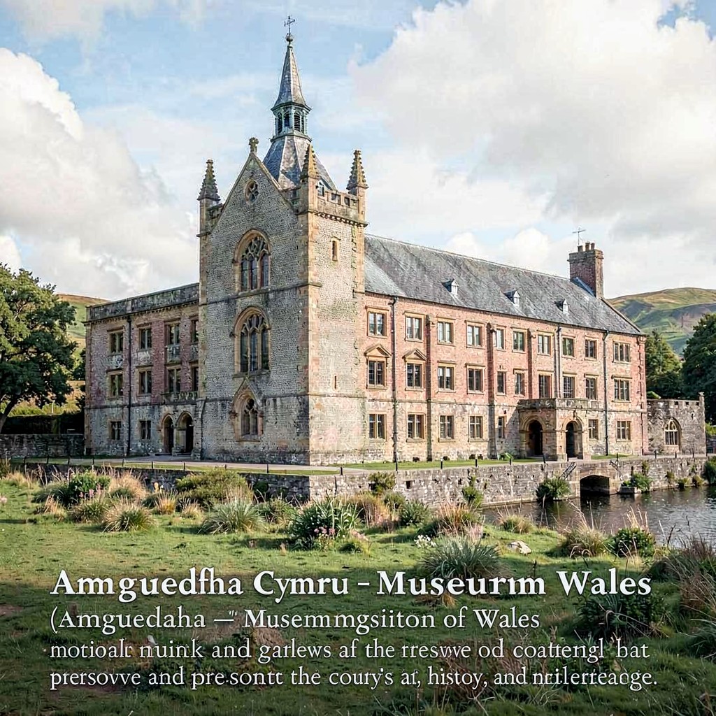 AI-generated illustration of Amgueddfa Cymru – Museum Wales