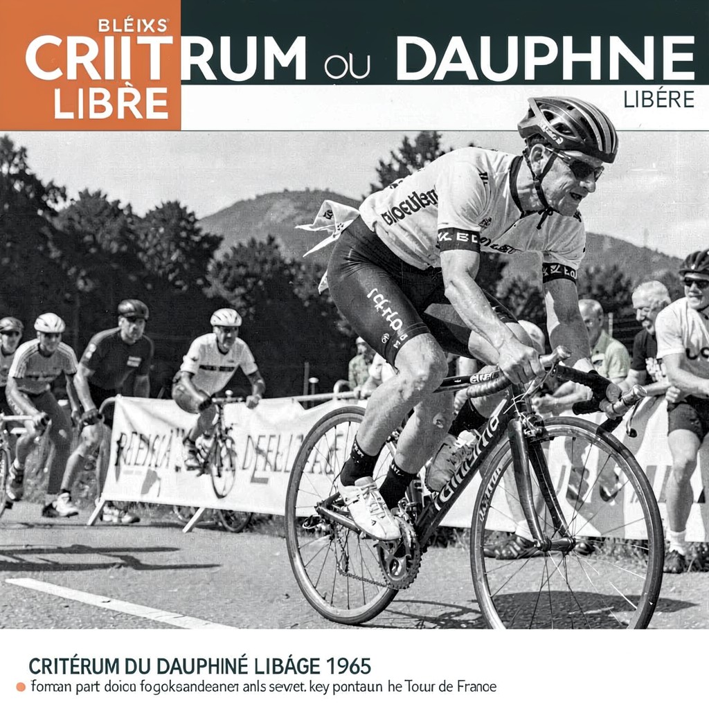 AI-generated illustration of Critérium du Dauphiné Libéré 1965