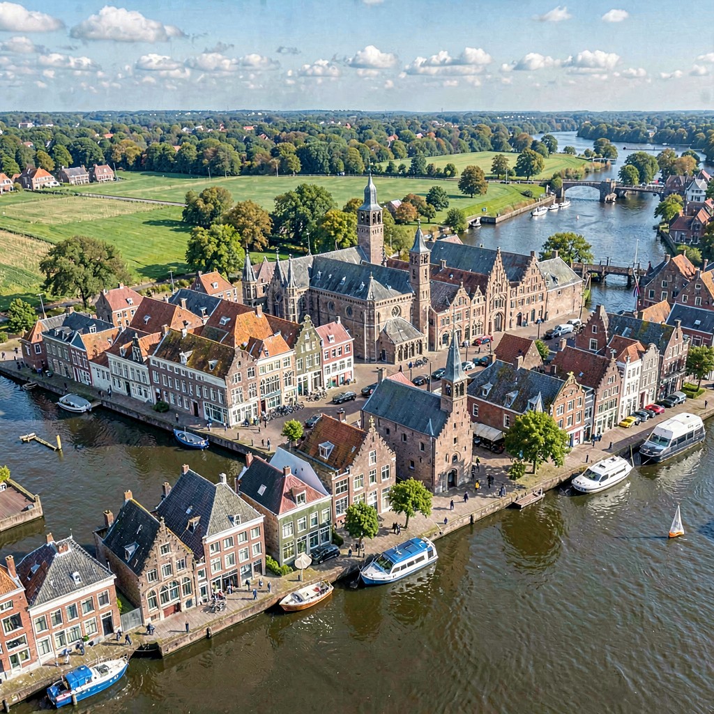 AI-generated illustration of Vianen