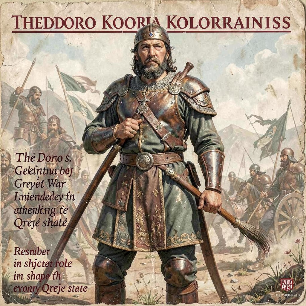 AI-generated illustration of Theodoros Kolokotronis