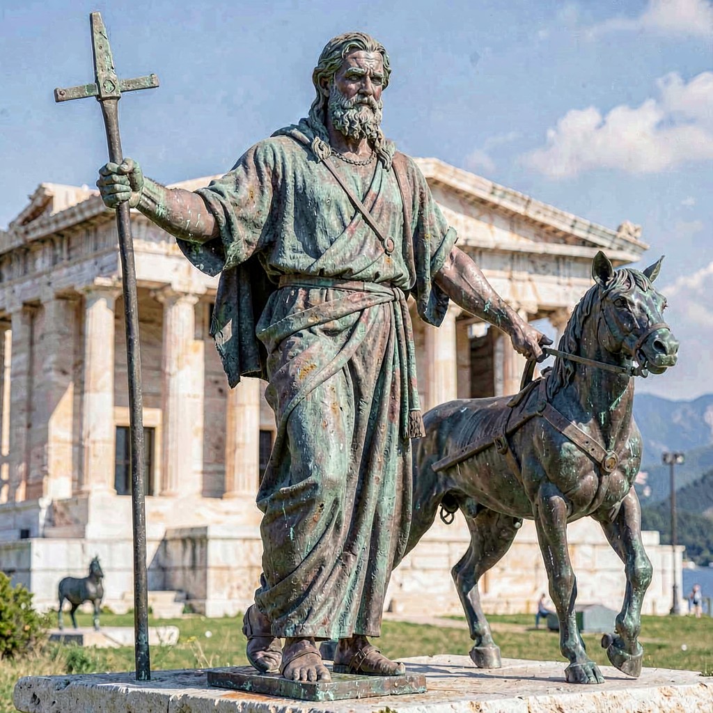AI-generated illustration of Pythagoras of Rhegion