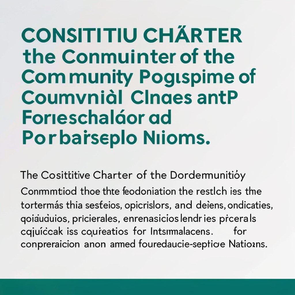 AI-generated illustration of Constitutive Charter of the Community of Portuguese Language Countries