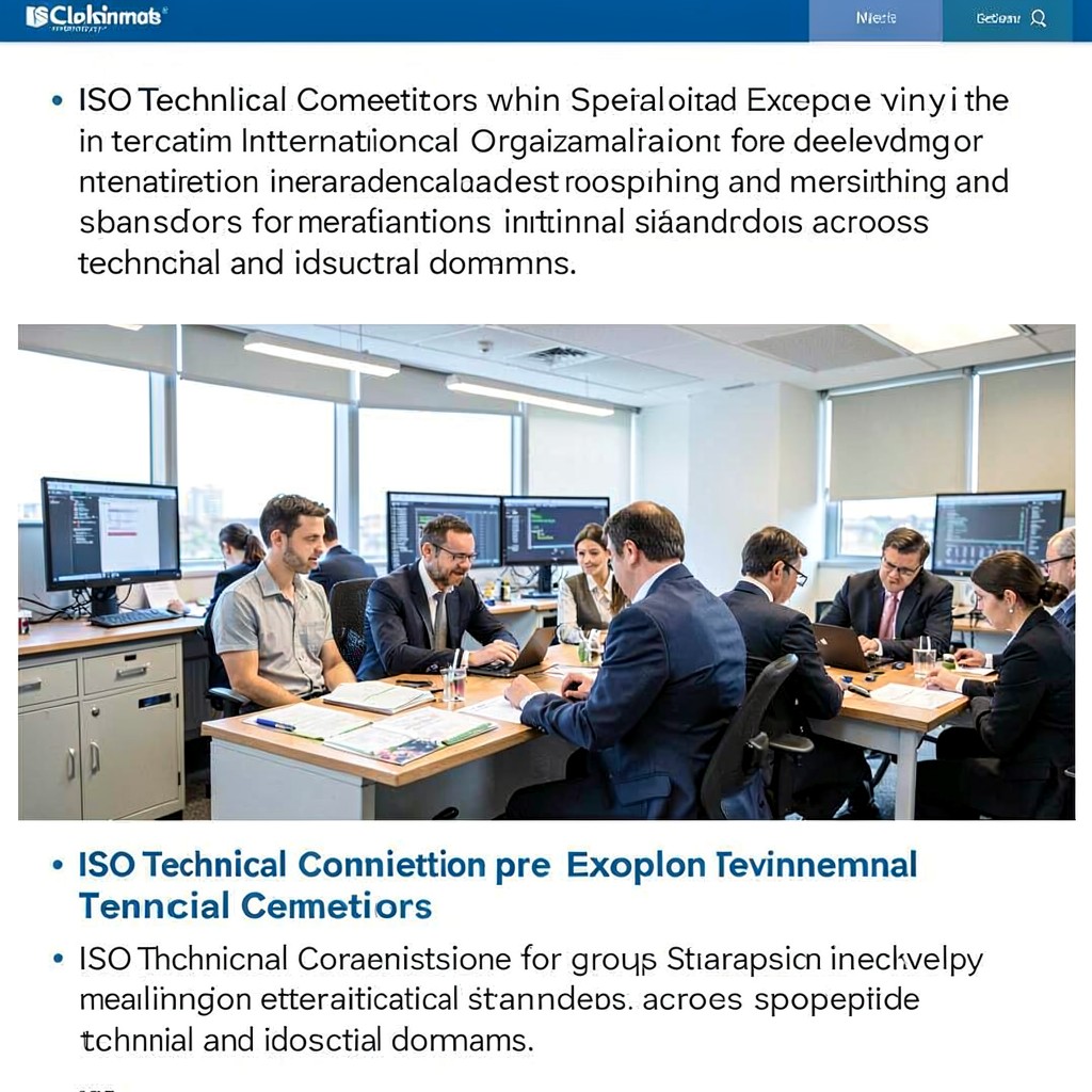 AI-generated illustration of ISO technical committees