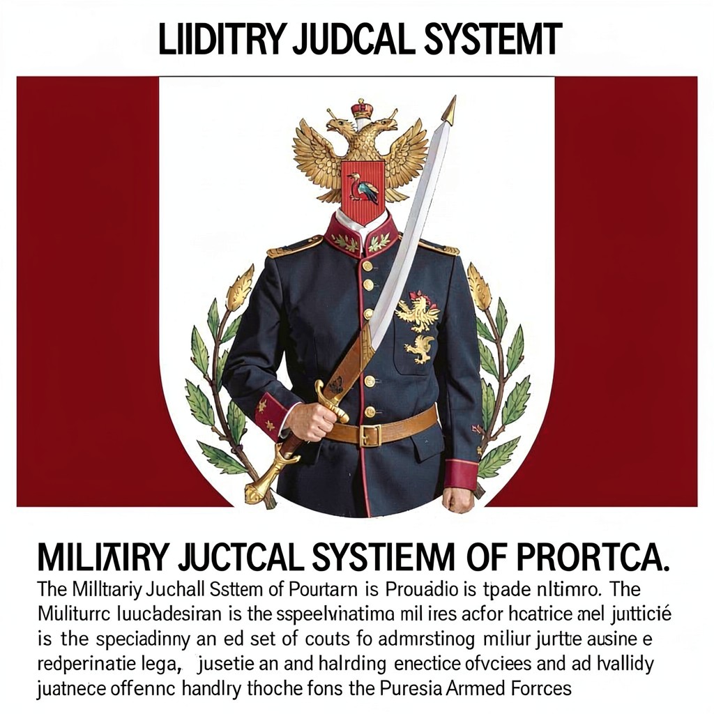 AI-generated illustration of Military Judicial System of Portugal