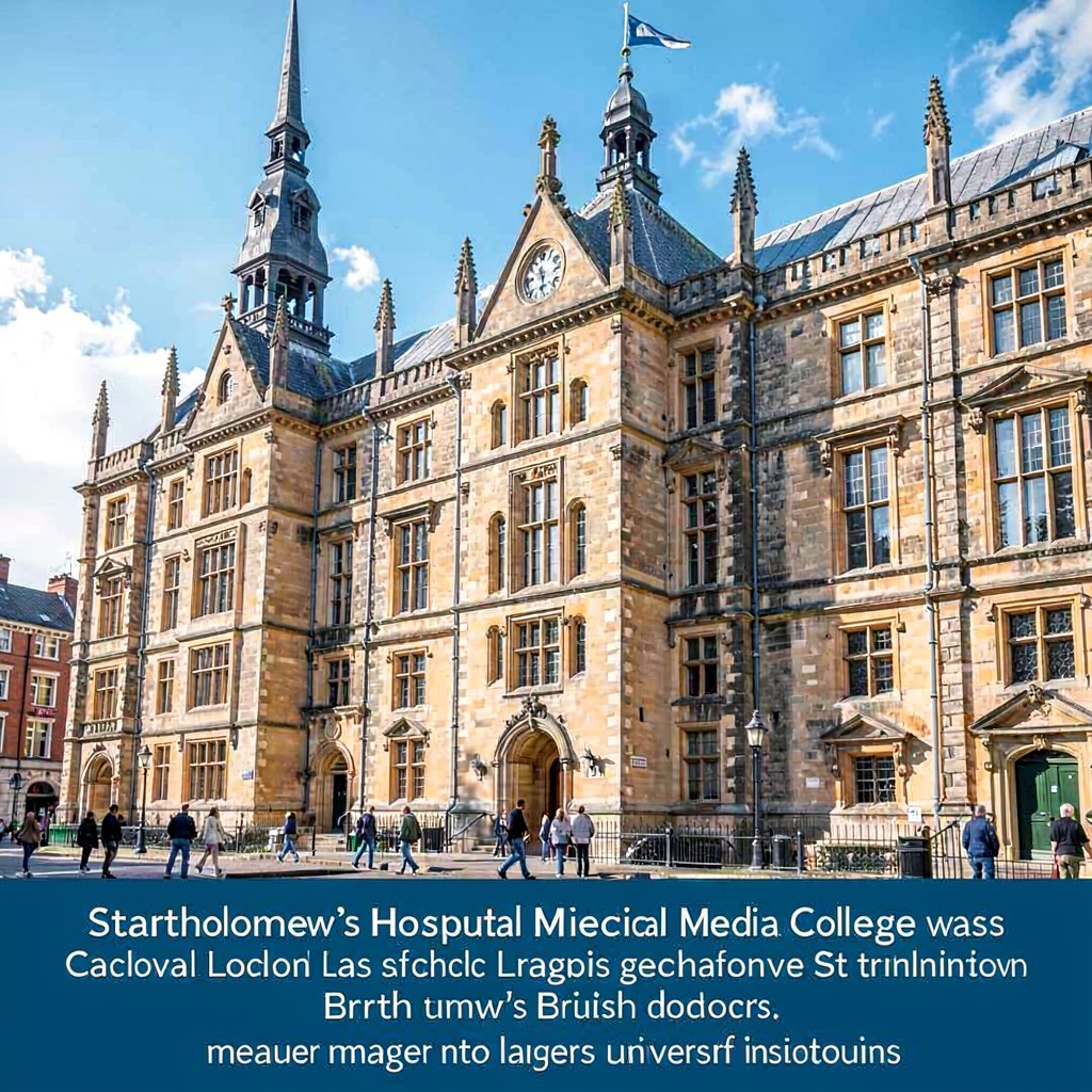 AI-generated illustration of St Bartholomew’s Hospital Medical College