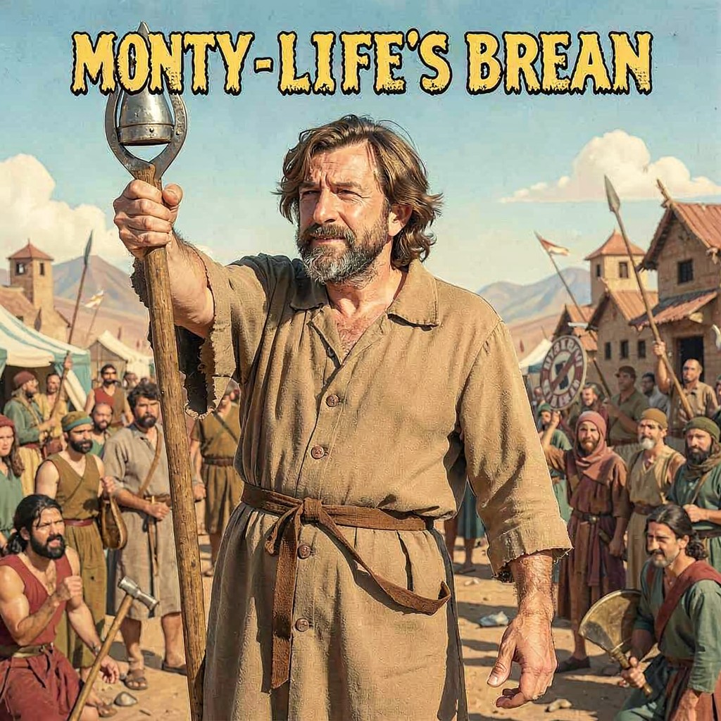 AI-generated illustration of Brian Cohen in Monty Python’s Life of Brian