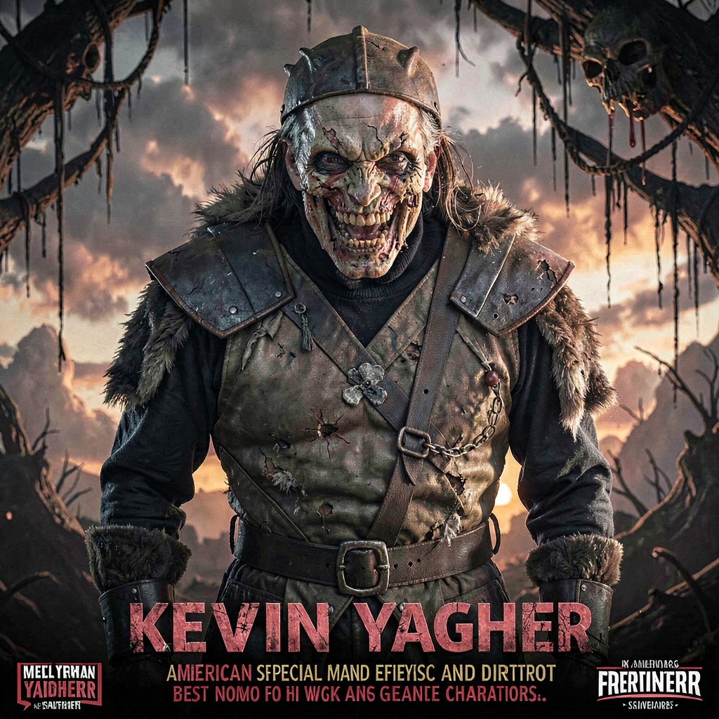 AI-generated illustration of Kevin Yagher