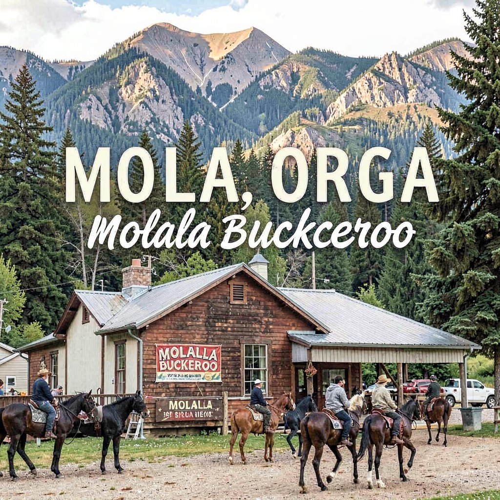 AI-generated illustration of Molalla, Oregon