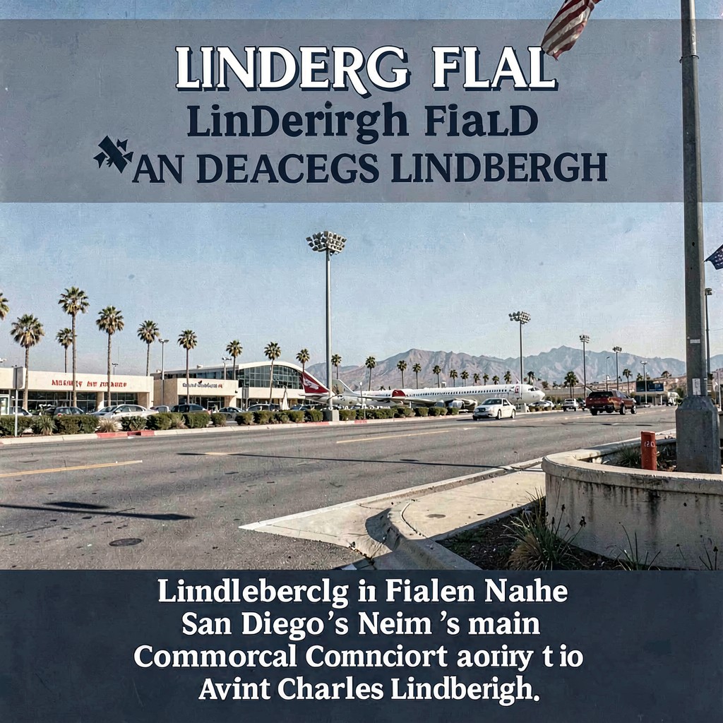 AI-generated illustration of Lindbergh Field
