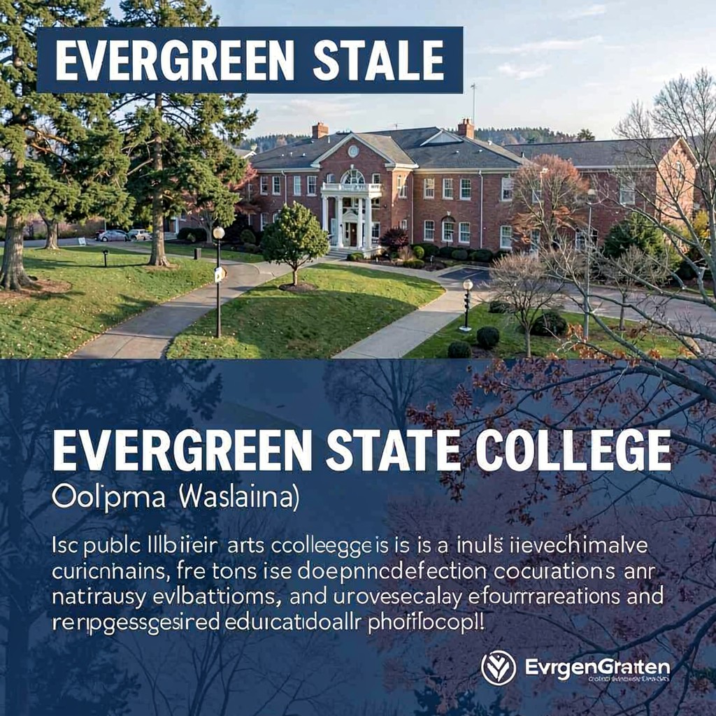 AI-generated illustration of Evergreen State College