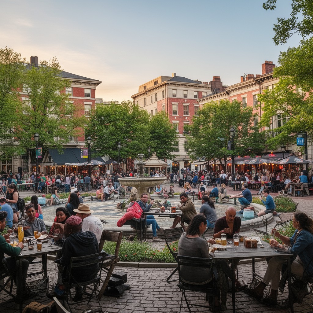 AI-generated illustration of Dupont Circle