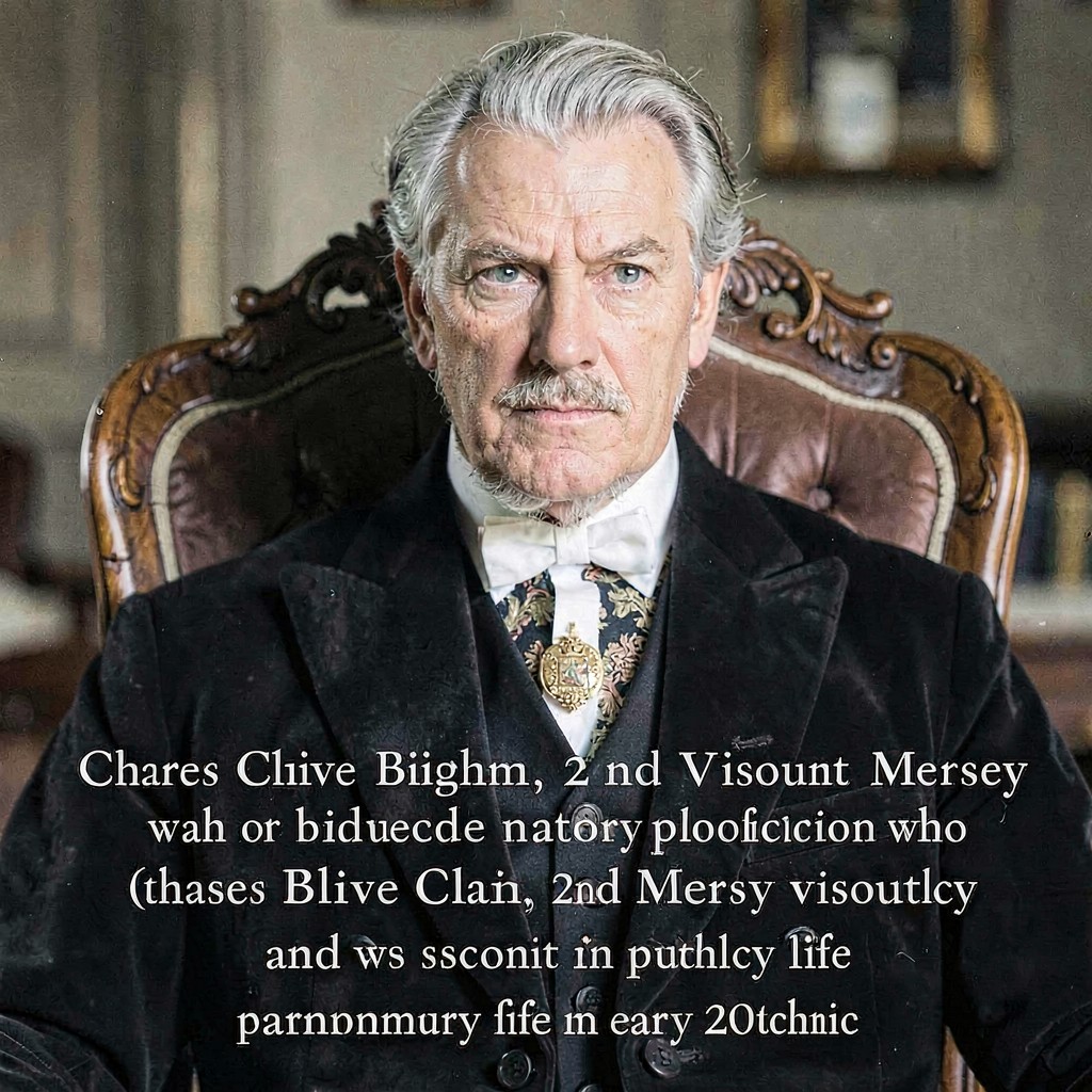 AI-generated illustration of Charles Clive Bigham, 2nd Viscount Mersey