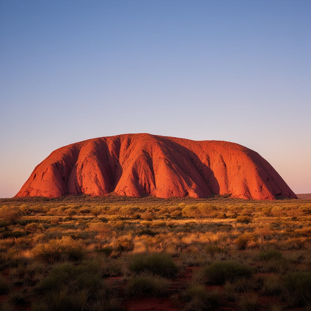 AI-generated illustration of Uluru