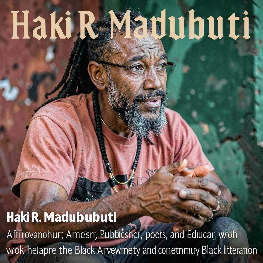 AI-generated illustration of Haki R. Madhubuti