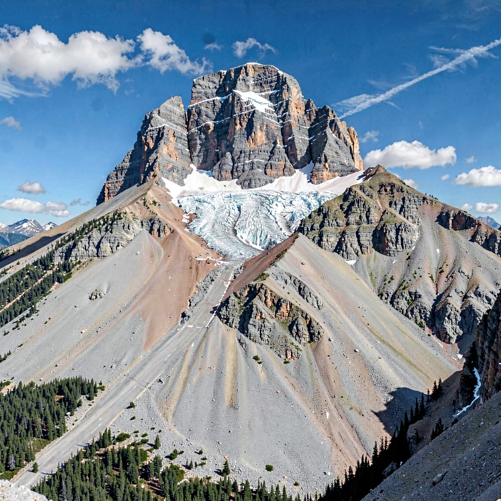 AI-generated illustration of North Sister
