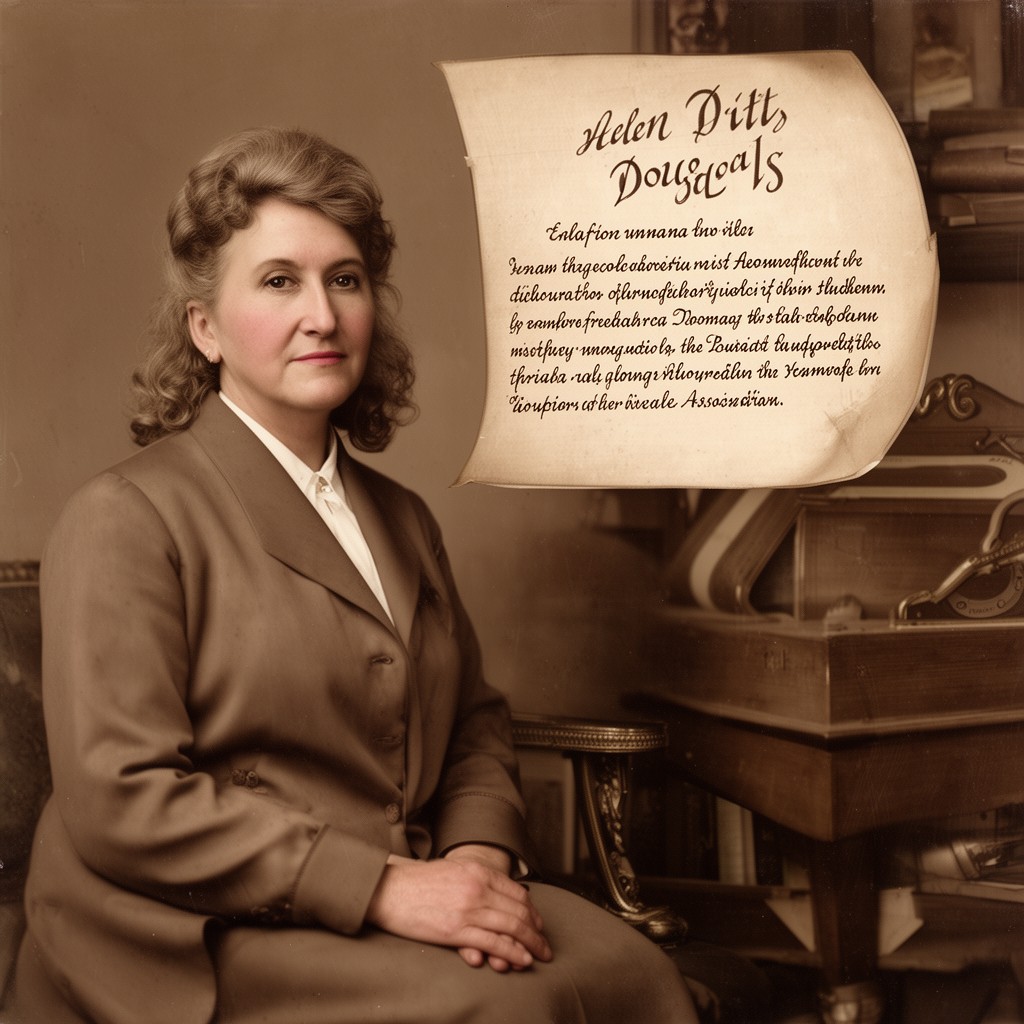 AI-generated illustration of Helen Pitts Douglass