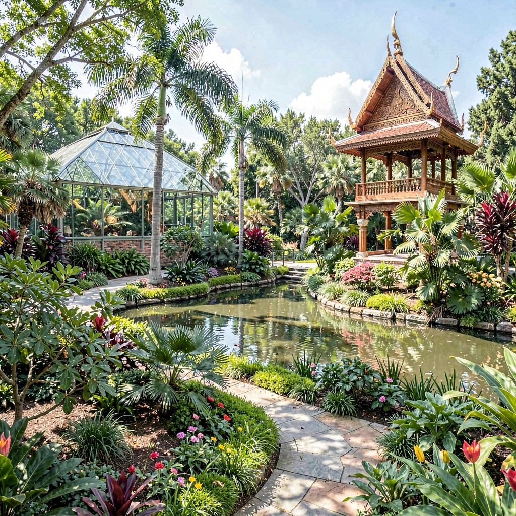 AI-generated illustration of Olbrich Botanical Gardens