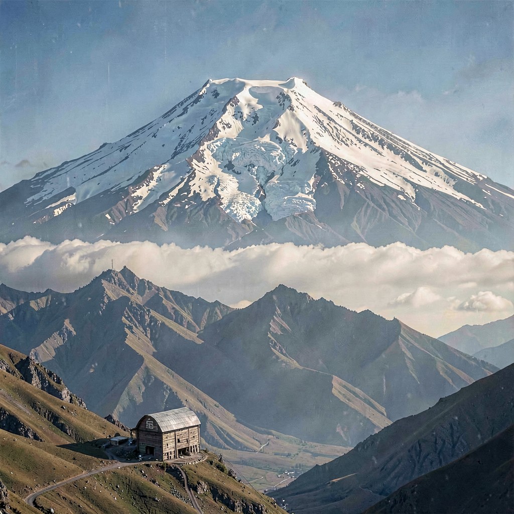 AI-generated illustration of Mount Ararat