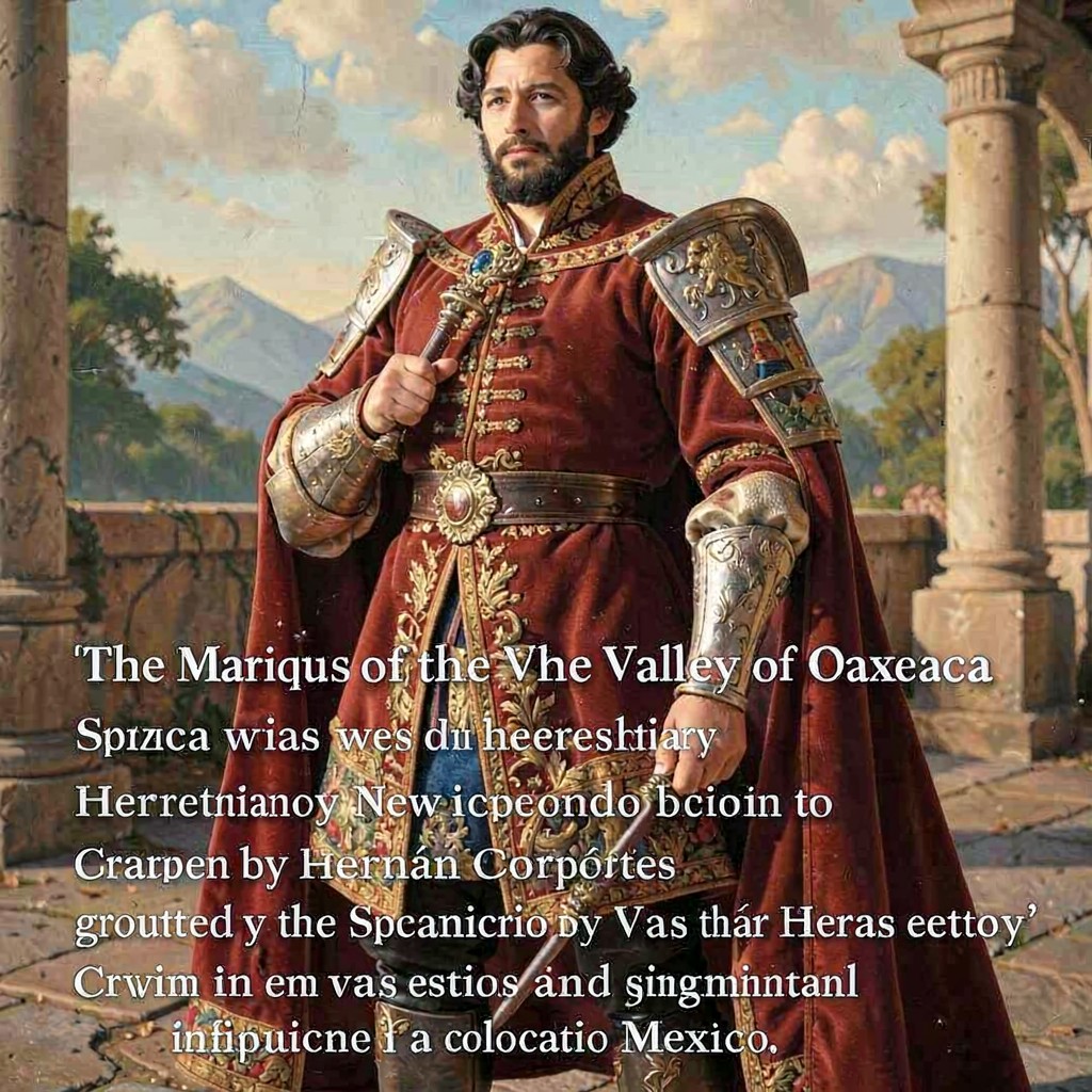 AI-generated illustration of Marquis of the Valley of Oaxaca