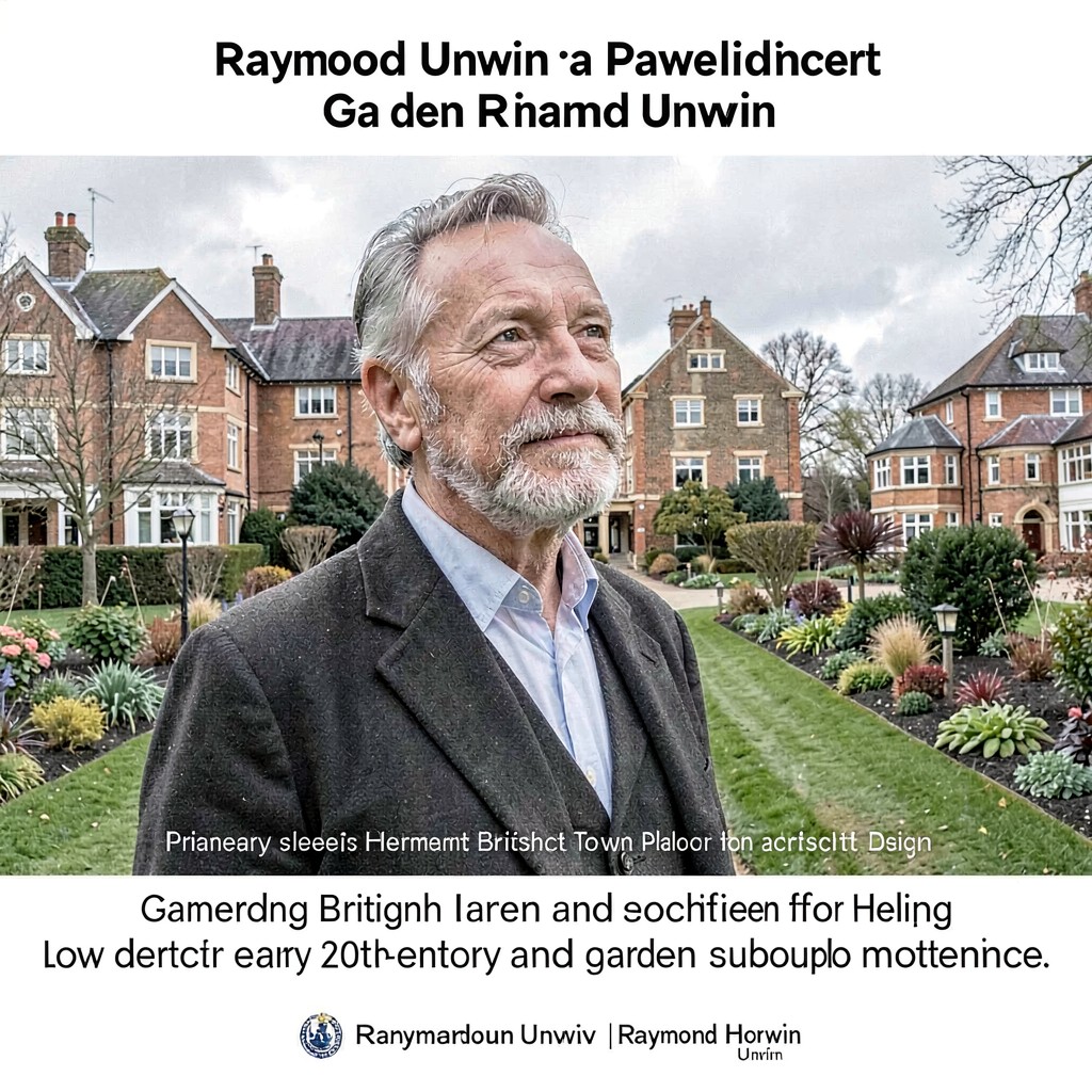 AI-generated illustration of Raymond Unwin