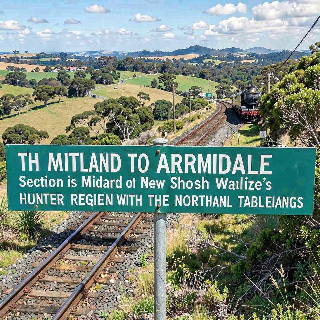 AI-generated illustration of Maitland to Armidale section