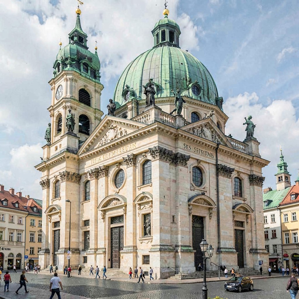 AI-generated illustration of St. Stephen's Basilica