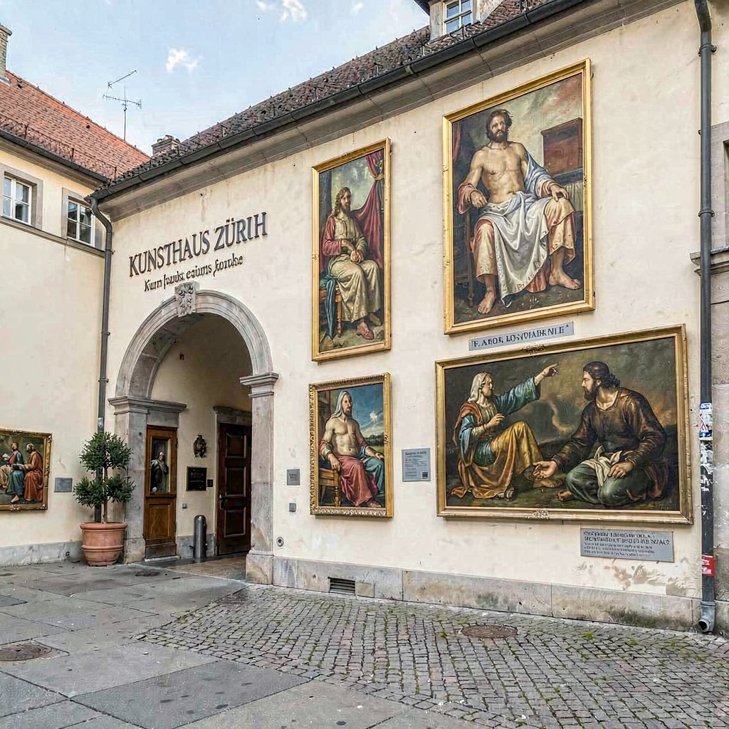 AI-generated illustration of Kunsthaus Zürich