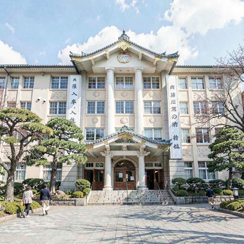 AI-generated illustration of Gakushuin Girls’ Senior High School