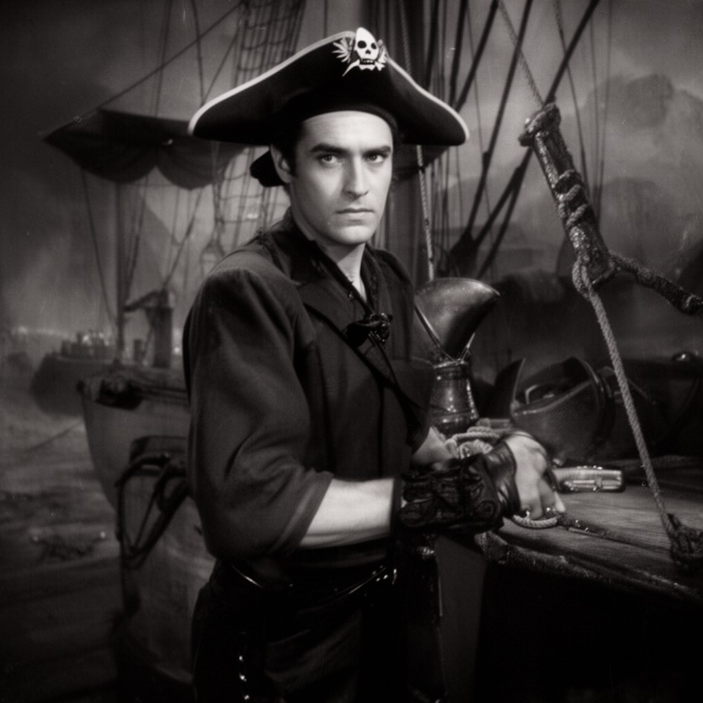 AI-generated illustration of The Black Pirate
