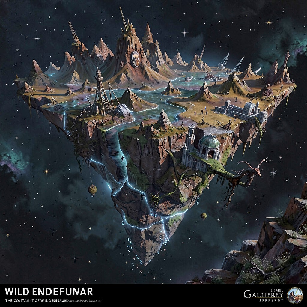 AI-generated illustration of Continent of Wild Endeavour