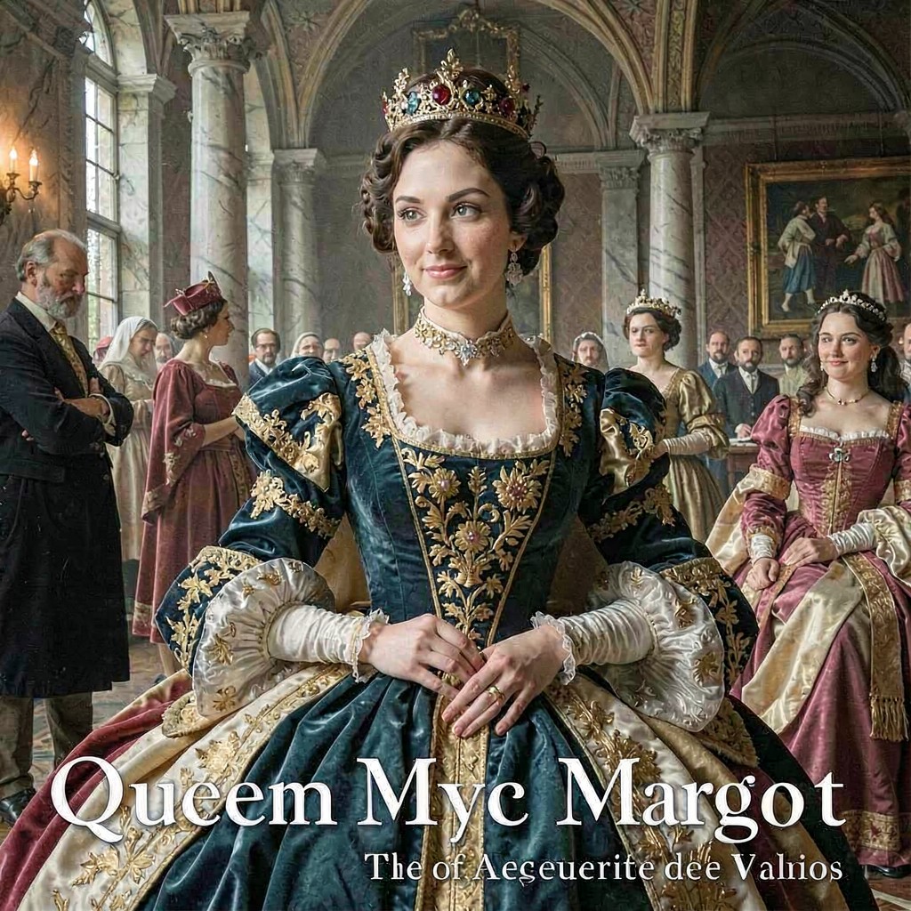 AI-generated illustration of Queen Margot