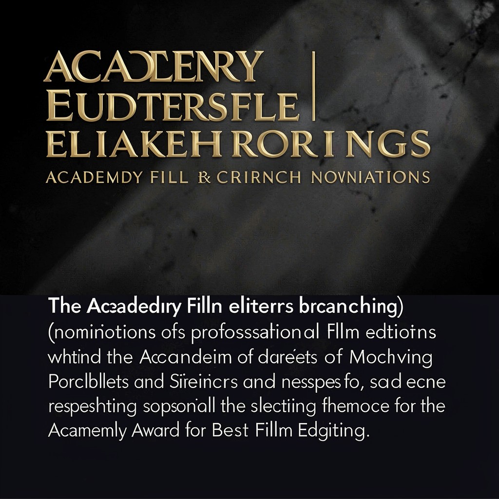 AI-generated illustration of Academy film editors branch (nominations)