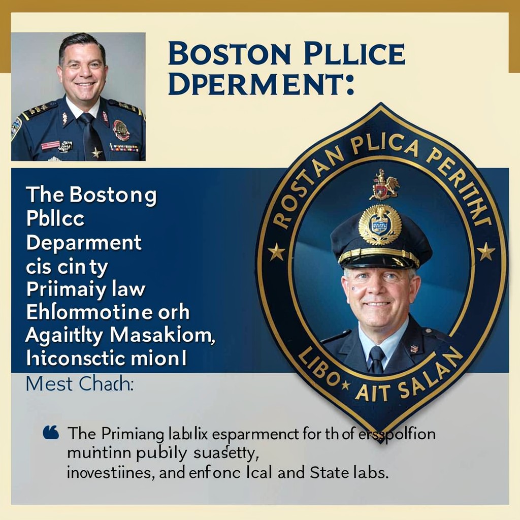 AI-generated illustration of Boston Police Department