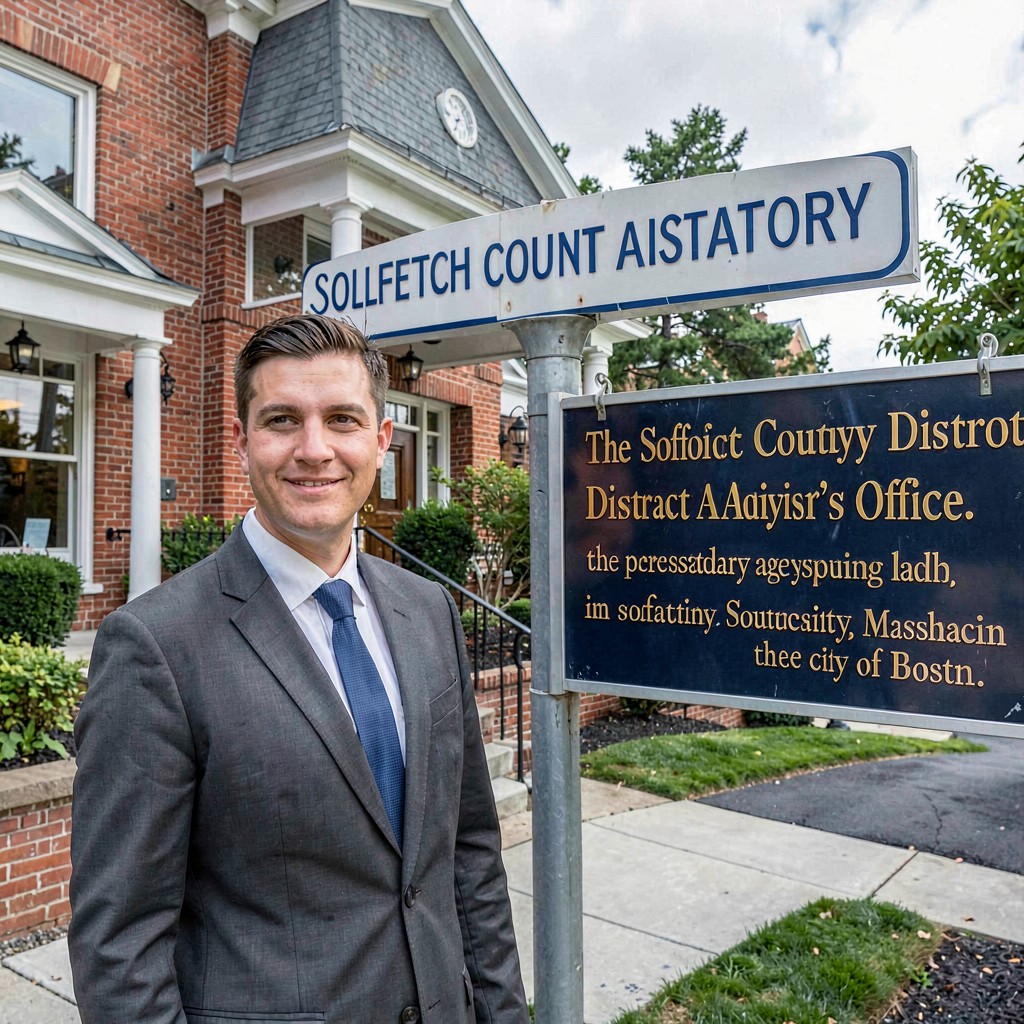 AI-generated illustration of Suffolk County District Attorney's Office