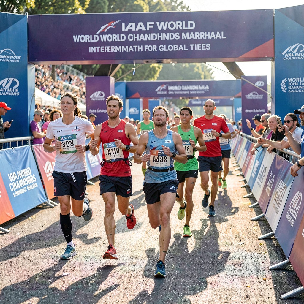 AI-generated illustration of IAAF World Championships Marathon