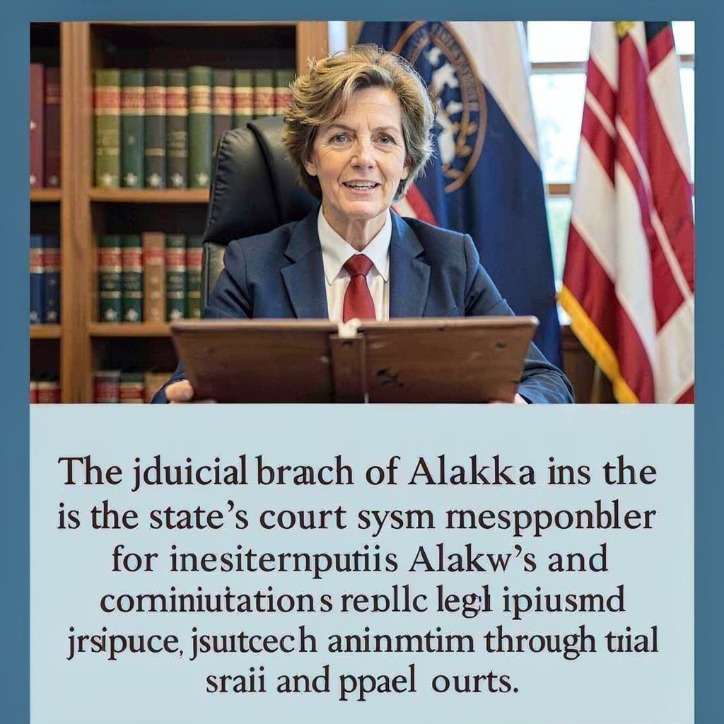 AI-generated illustration of judicial branch of Alaska