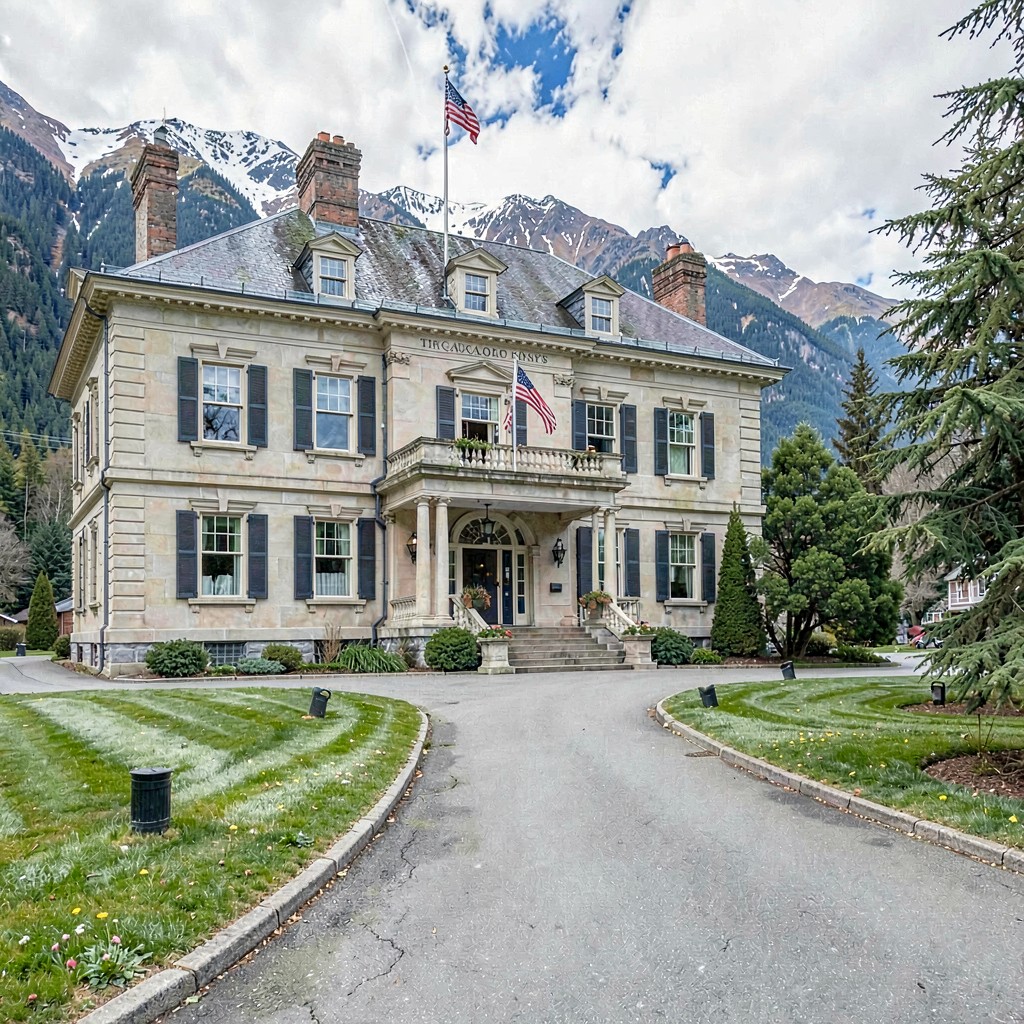 AI-generated illustration of Alaska Governor's Mansion