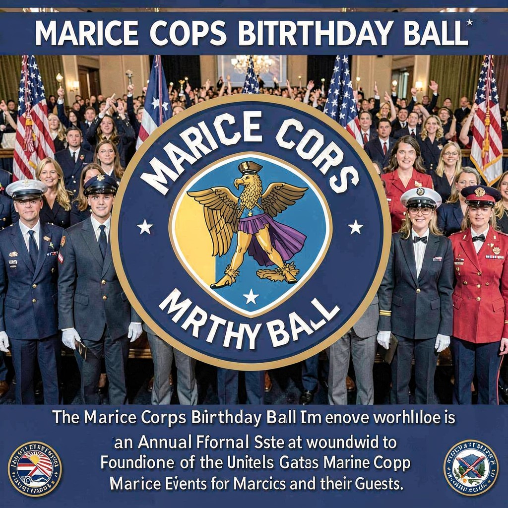AI-generated illustration of Marine Corps Birthday Ball
