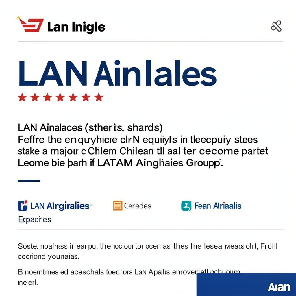 AI-generated illustration of LAN Airlines (shares)