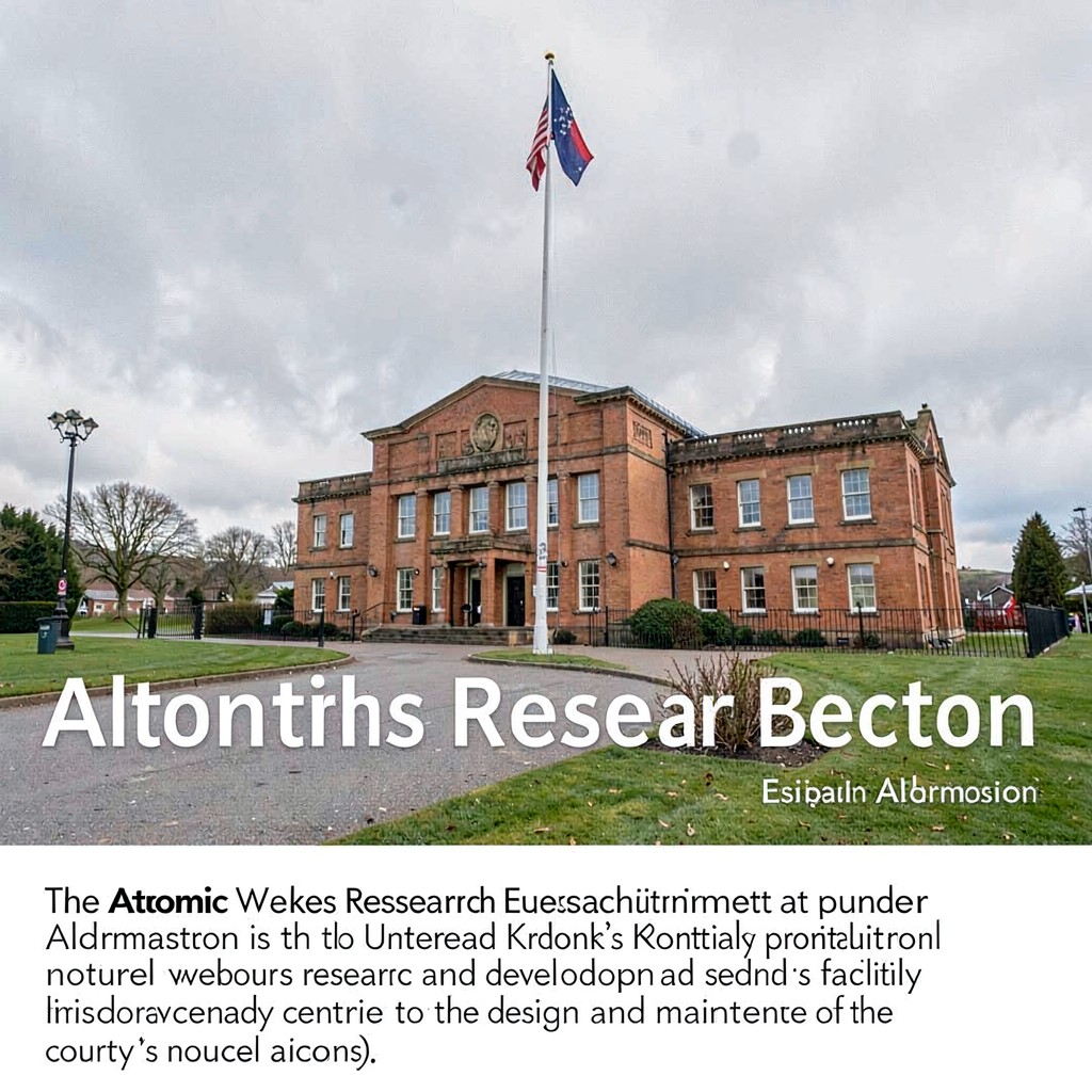 AI-generated illustration of Atomic Weapons Research Establishment, Aldermaston